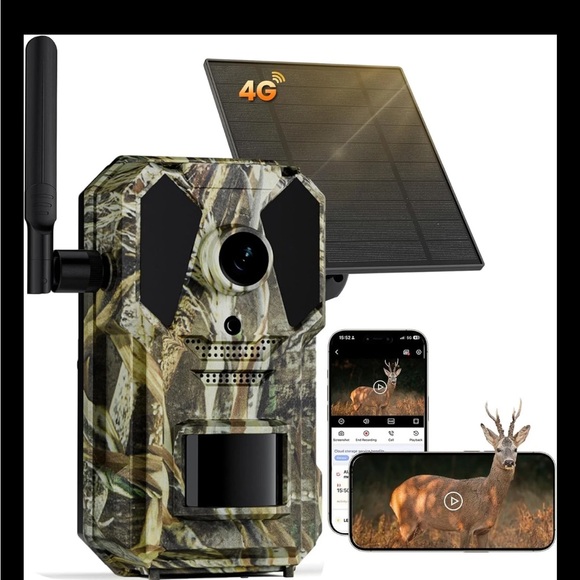 4G Cellular Trail Camera No WiFi need IP65 0.2s Fast Trigger Speed night vision